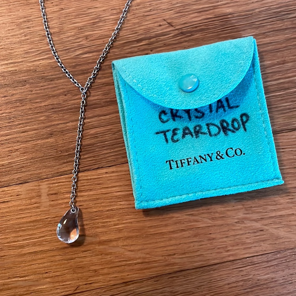 Tiffany & Co. Elsa Peretti Rock Crystal Teardrop Lariat